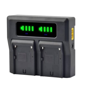 LED display rapid dual charger changeable plates AC DC input